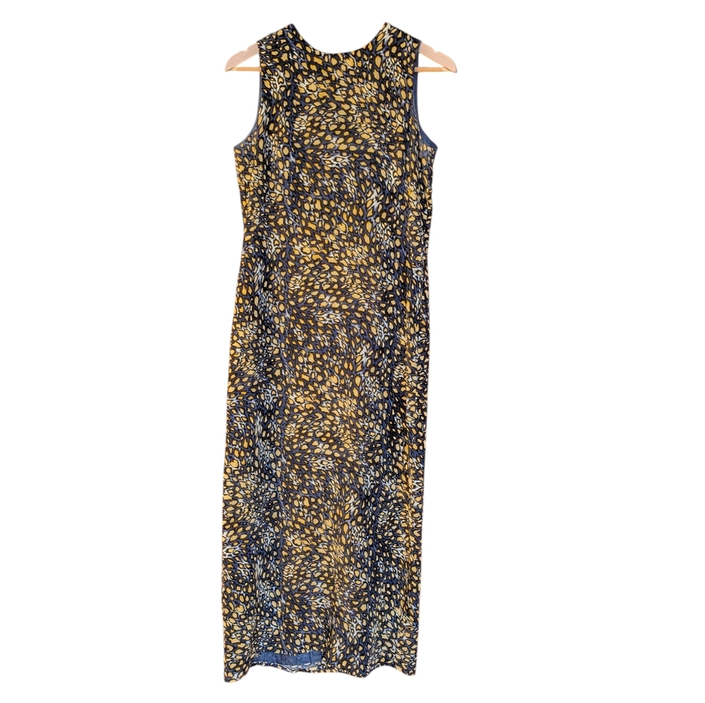 Vision Apparel Elegant Sleeveless Silk Maxi Dress 6 Coastal Beach Business